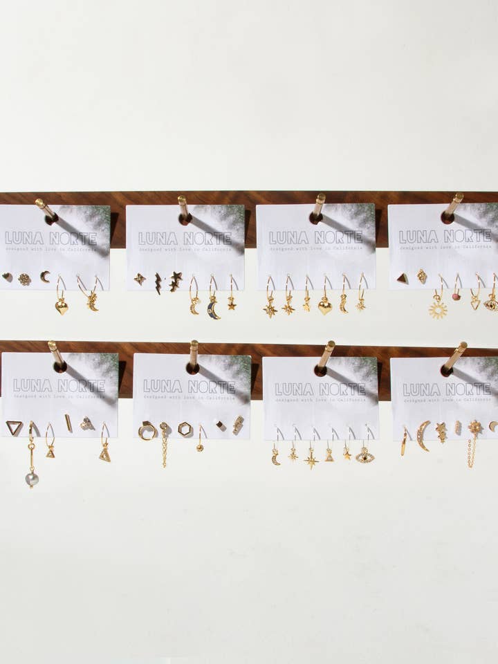 Sample Sale Single Mix n Match Ear Sets-Pre-Curated 8-Pack for wholesale by Luna Norte