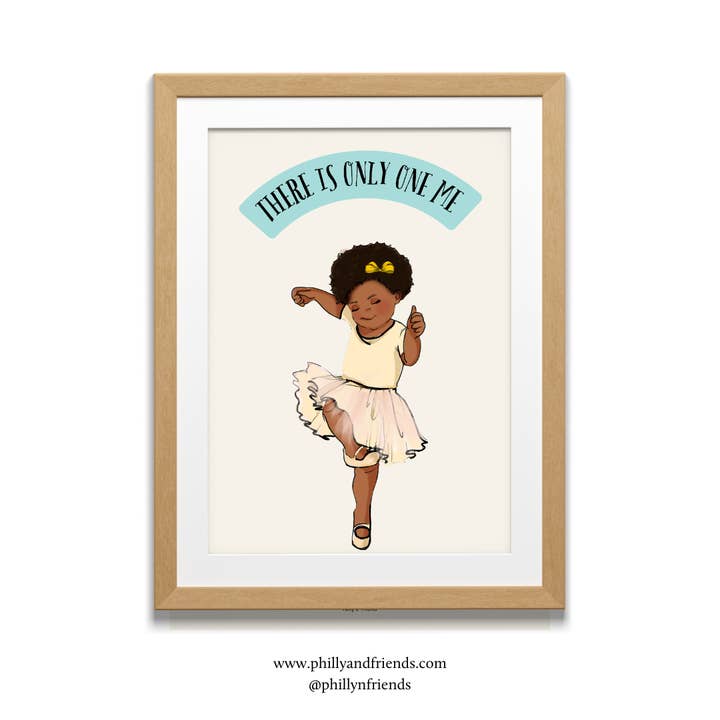 There is only one Me | Philly Girl Kids Wall Art for wholesale by Philly & Friends