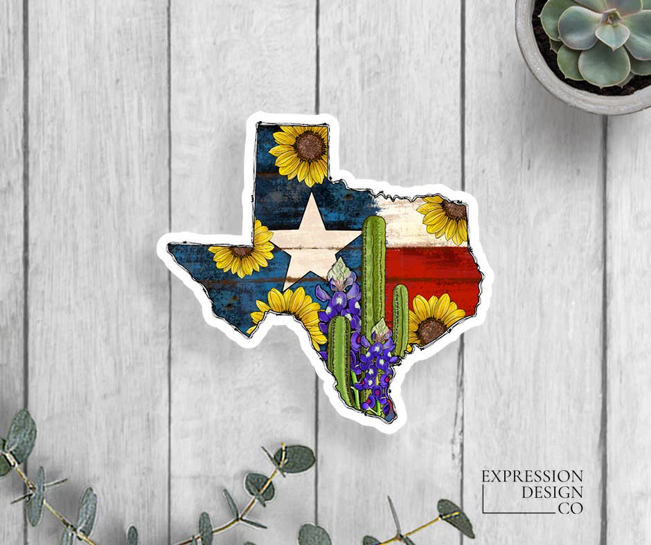 Expression Design Co - Wholesale Sticker - Texas Vinyl Sticker