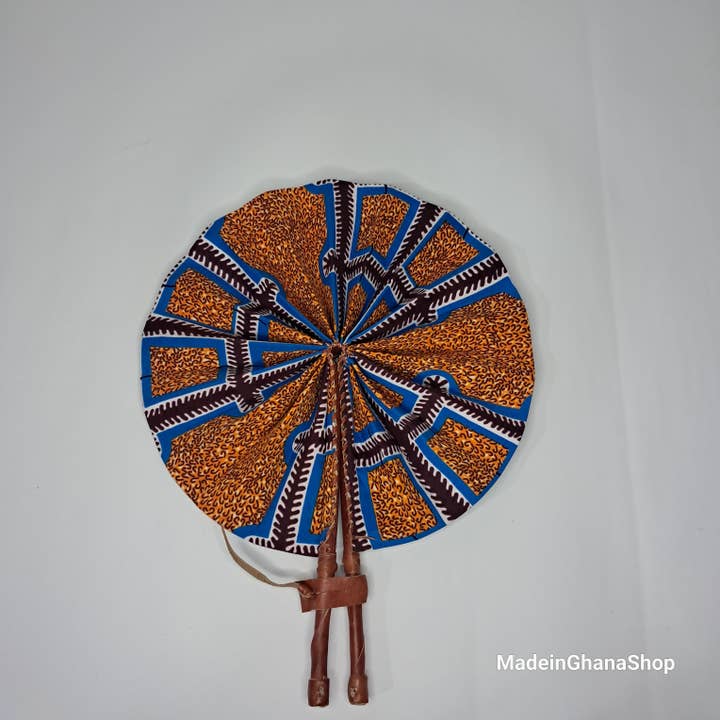 Ghanaischer Stofffächer - MG013 für den Großhandel von MadeinGhanaShop