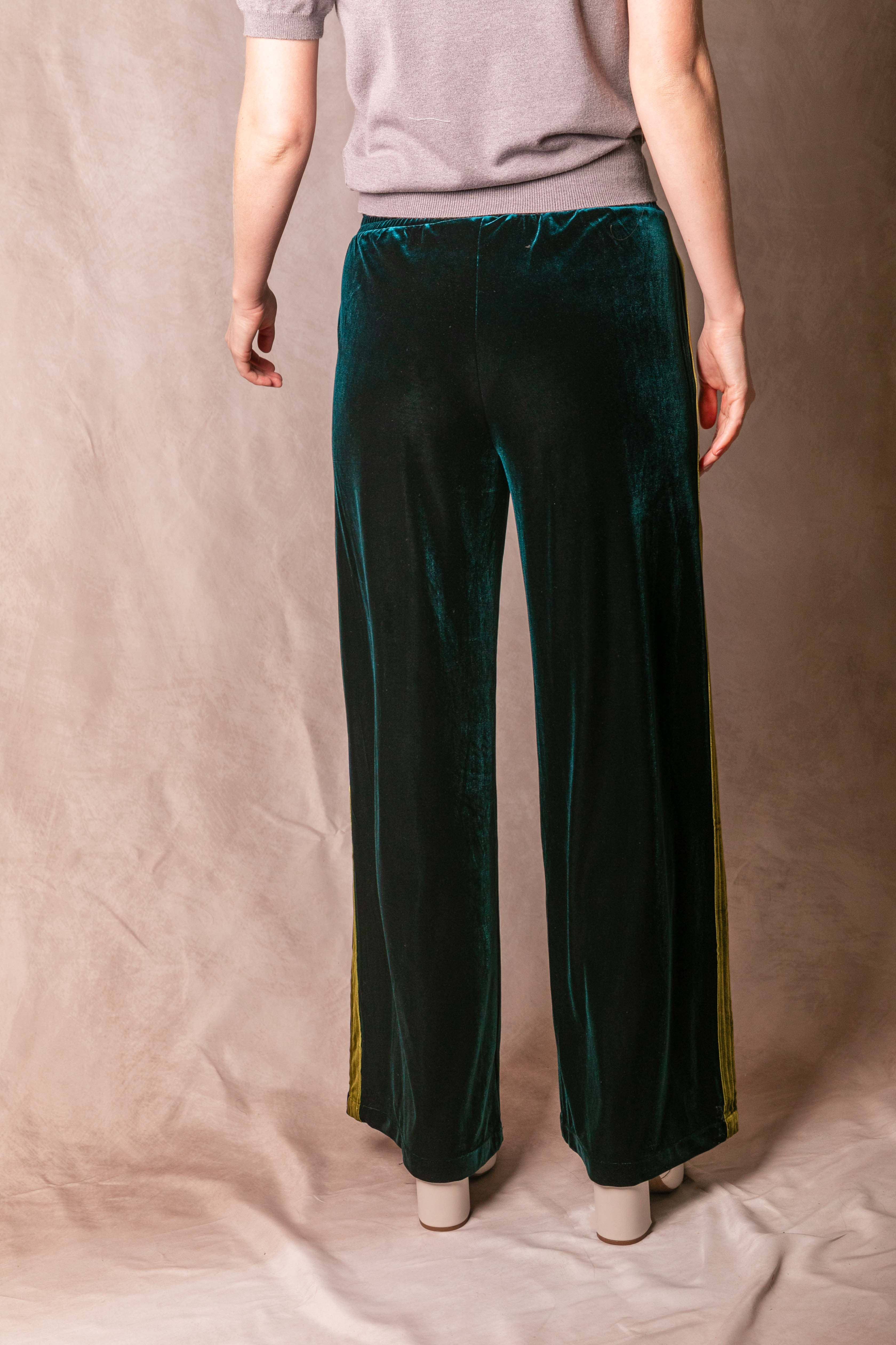 Before You Collection - Wholesale Pants - Women's - Velvet Contrast Side Stripe Wide Leg Pants21