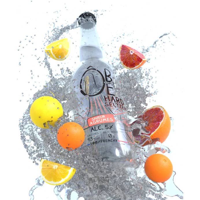 Ôbe Hard Seltzer - Wholesale Pre-Mixed/Ready-Made Alcoholic Drinks - ÔBE HARD SELTZER Citrus Flavor 33cL2