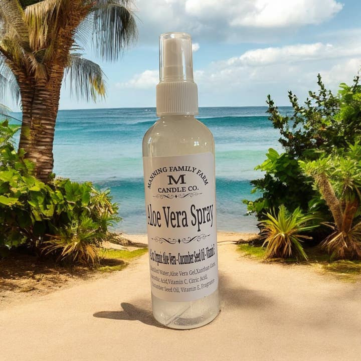 Natural Aloe Vera After Sun Gel Spray for wholesale by Manning Family Farm