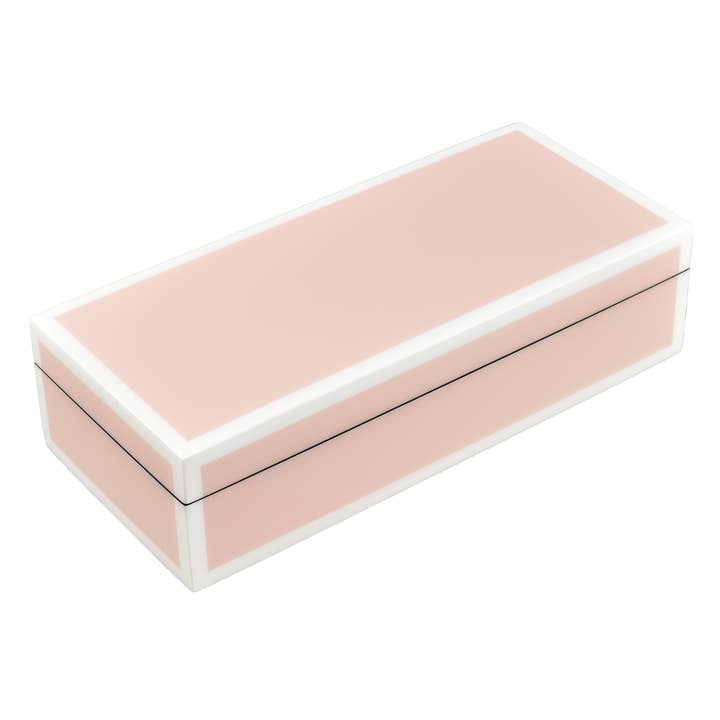Pacific Connections – wholesale Pencil holder – Paris Pink with White - Pencil Box - L-30FSPPW