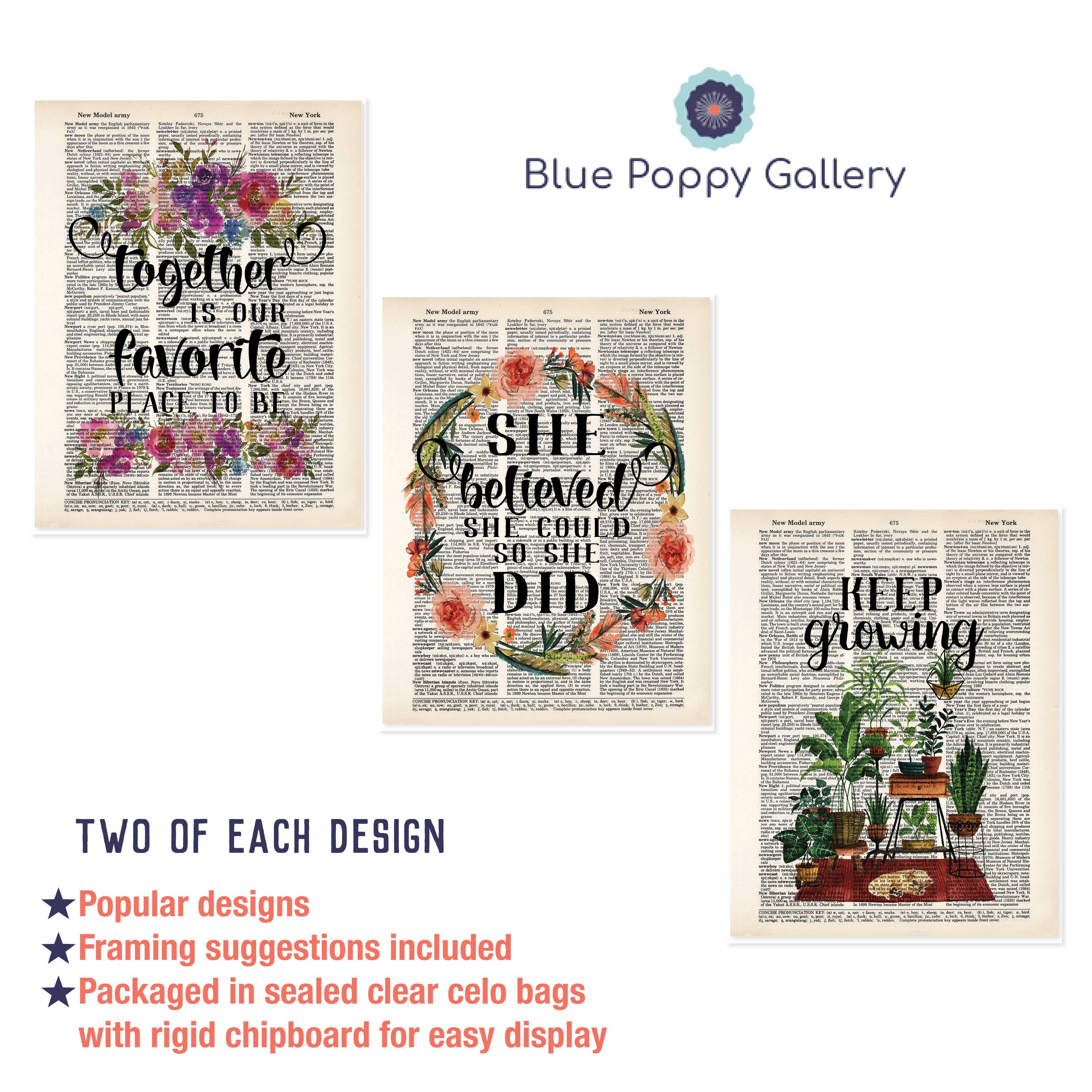 Blue Twist & Co – Engroshandel Kunsttryk – Ordbog Print Positivitet Bundle - 18 Samlede Udskrifter3