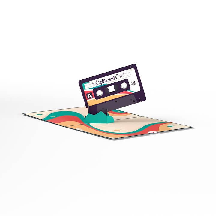 Lovepop Cards - Wholesale Love Card - The Perfect Mixtape 5''x7'' Card, Pop-Up Cards