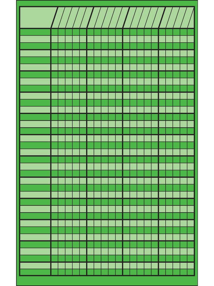 Small Incentive Chart - Green for wholesale by Creative Shapes Etc.