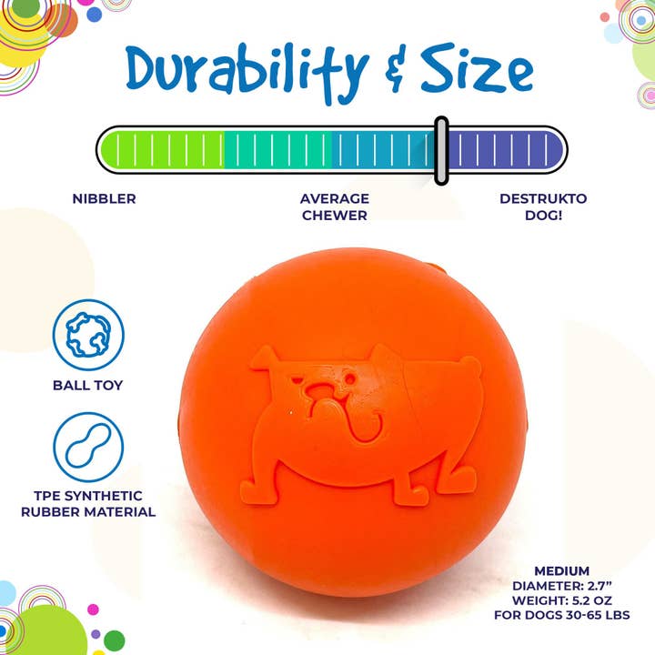 SodaPup Dog Toys - Wholesale Pet Chew Toy - Dog - Smile Ball Durable Synthetic Rubber Chew & Retrievning Ball5