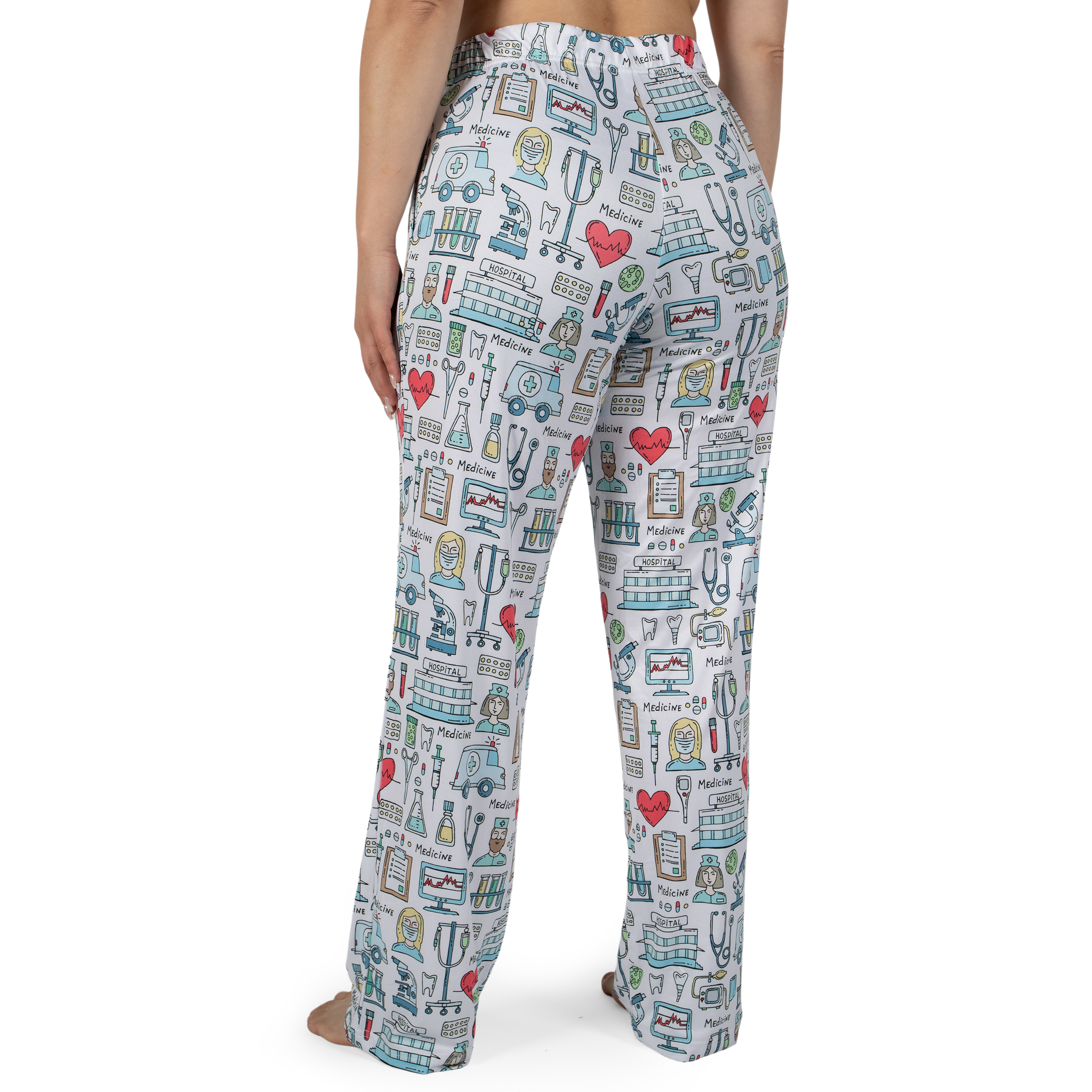 BRIEF INSANITY - Wholesale Sleepwear Bottom - Unisex - Nurse Life (White) Lounge Pants3