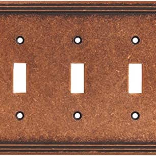 Liberty Brainerd Ruston 3-Gang Standard Toggle Wall Plate for wholesale by UBM Wholesale