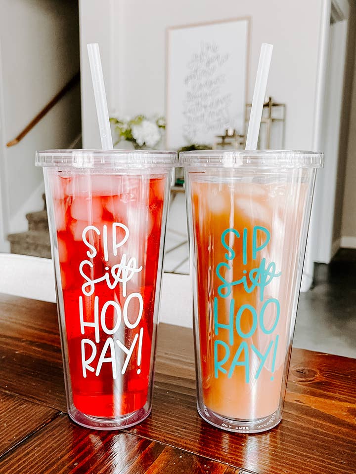 Bicchiere Sip Sip Hooray per la vendita all'ingrosso da parte di Morgan Menichini Shop