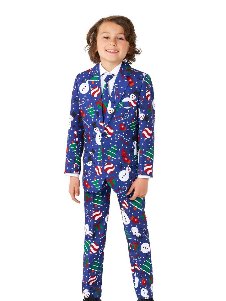 BOYS Christmas Snowman Blue for wholesale by Oppo Merchandise Group B.V.