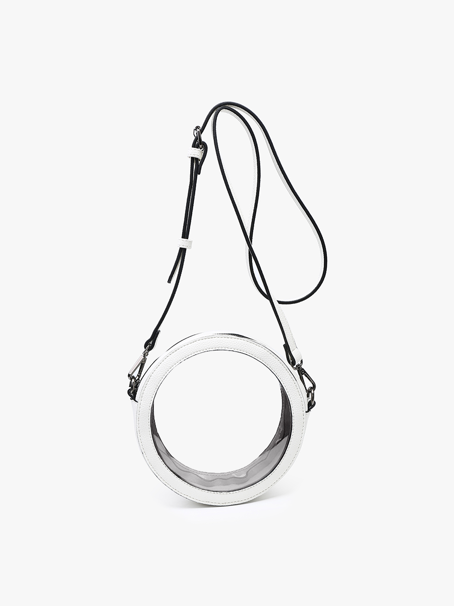 Jen & Co. - Wholesale Crossbody Bag - Women's - M2440CR Lilibet Clear Circular Women's Crossbody Bag8