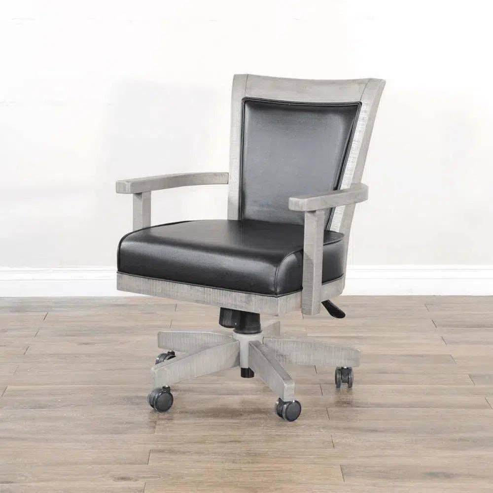 LOOMLAN – Cadeira por atacado – Conjunto de Mesa de Poker Reversível com Cadeiras Giratórias em Pele15