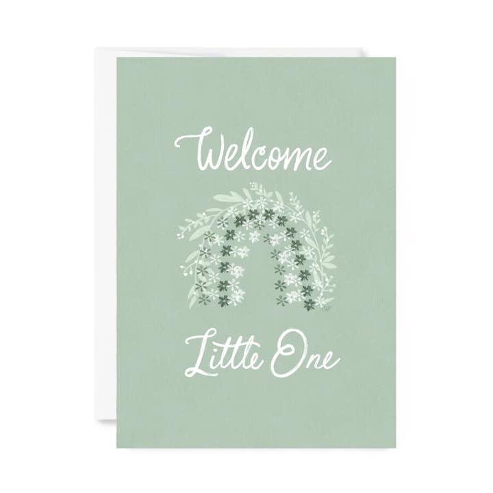 Welcome Little One Baby Shower Card for wholesale by EverElling