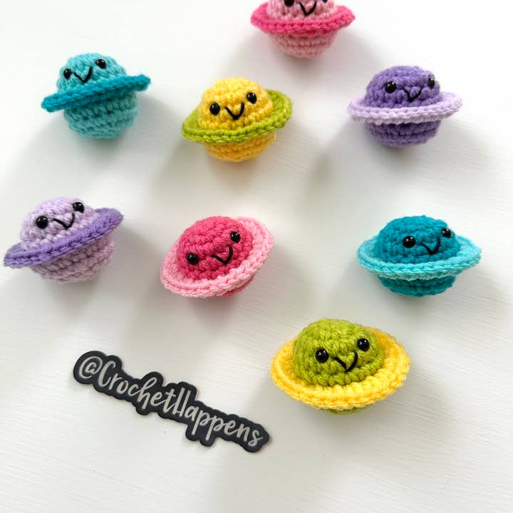 Crochet Happens - Wholesale Stuffed/Plush Toy - Kids & Baby - Pocket Planets - Set of 8 - Made to Order2