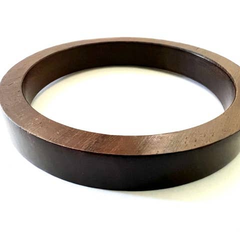 1cm wood bangle dark brown for wholesale by Erik & Mike