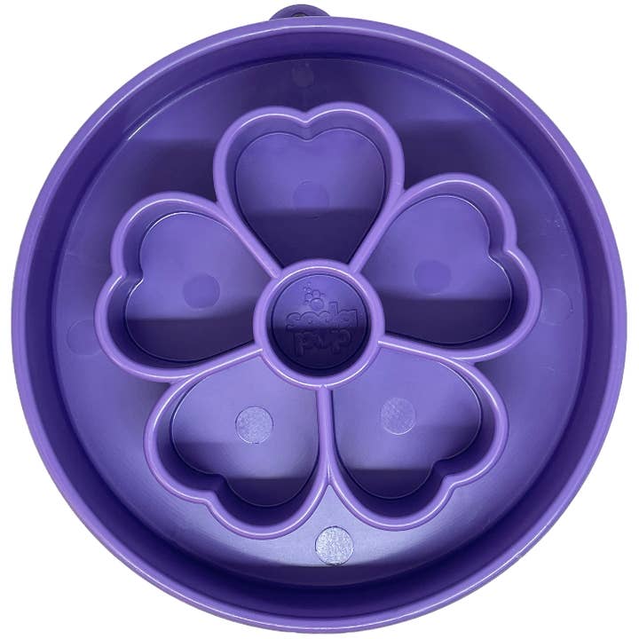 SodaPup Dog Toys - Wholesale Pet Bowl - Cat/Dog - Flower Design eBowl Enrichment Slow Feeder Bowl for Dogs