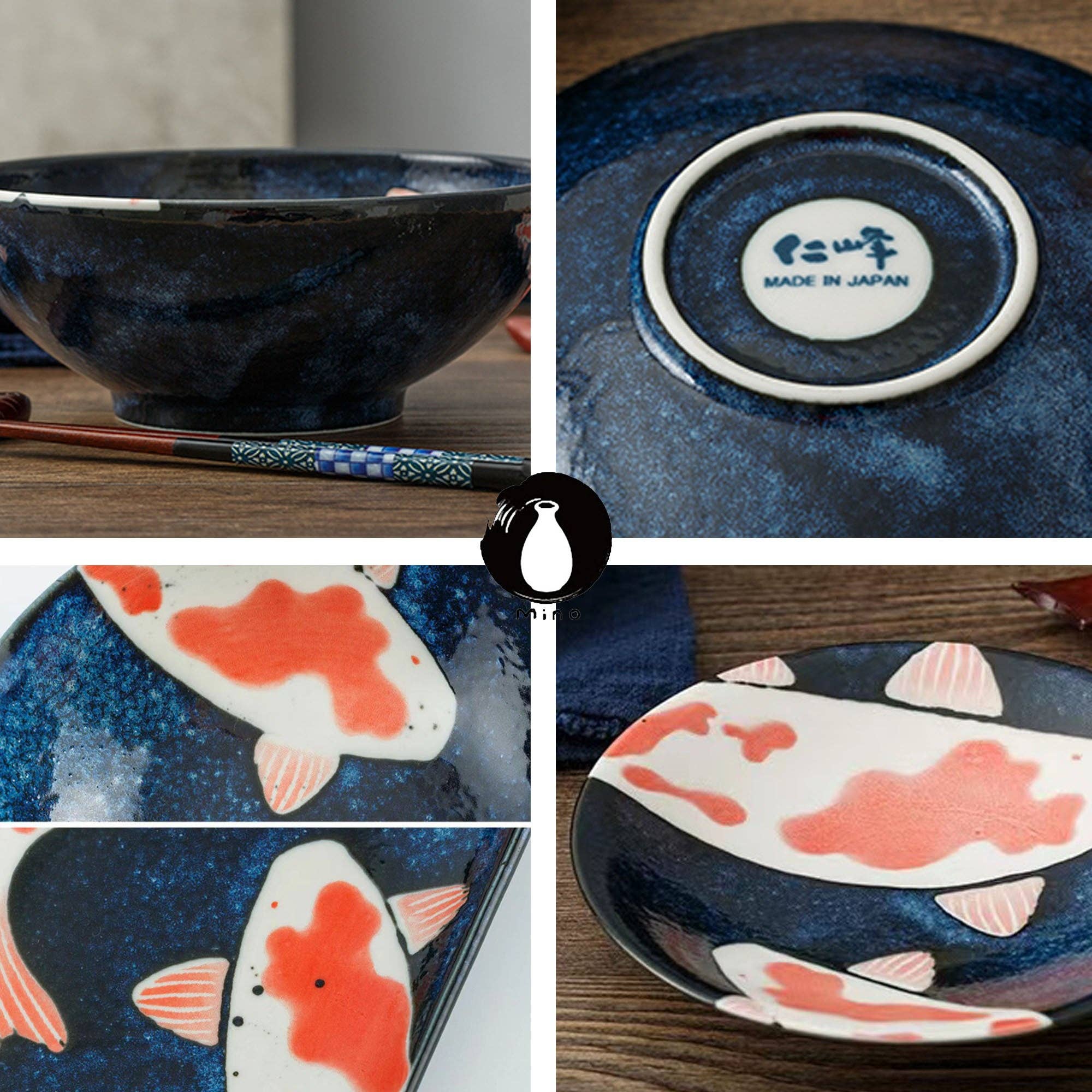 MinoCraft - Wholesale Dinner Plate - Tableware with Red Carp Pattern6