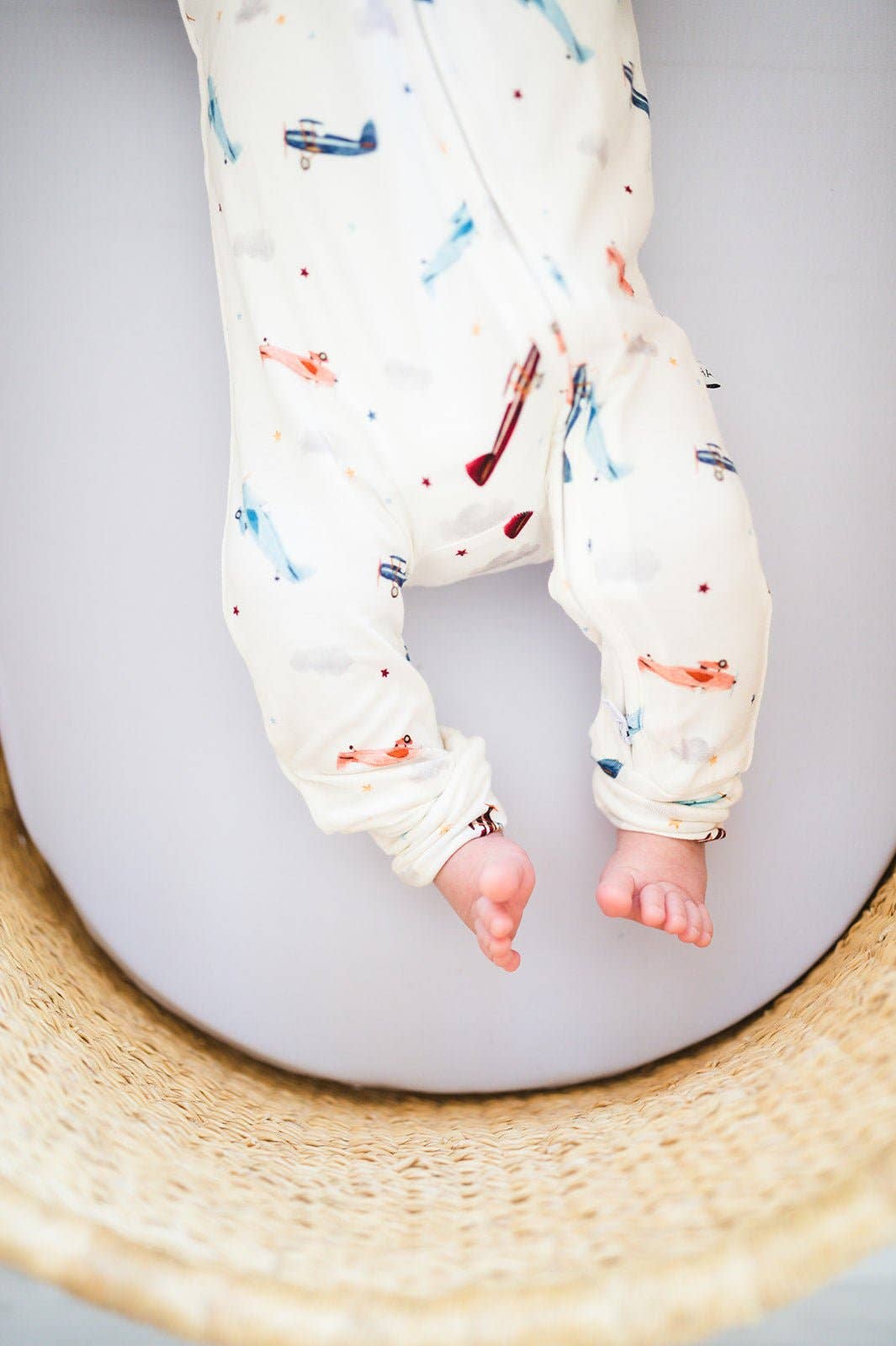 Harp Angel Boutique - Wholesale Jumpsuit - Baby - Zipper Romper - Vintage Airplane3