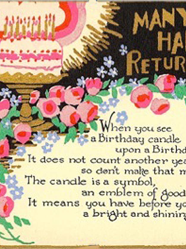 De nombreux retours heureux - Joyeux anniversaire pour la vente par Just Write Arts