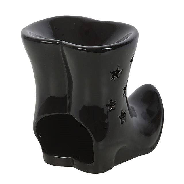Something Different Wholesale - Wholesale Oil Warmer - Black Witch Boots Halloween Oil Burner3