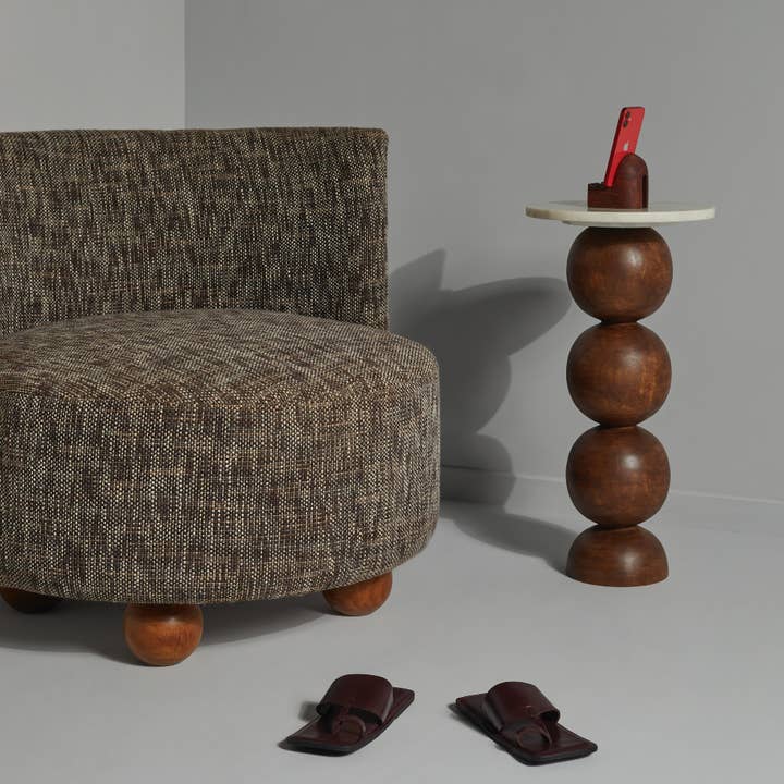 Objectry - Wholesale Side Table - Objectry Ball Pack Table - Medium, Brown