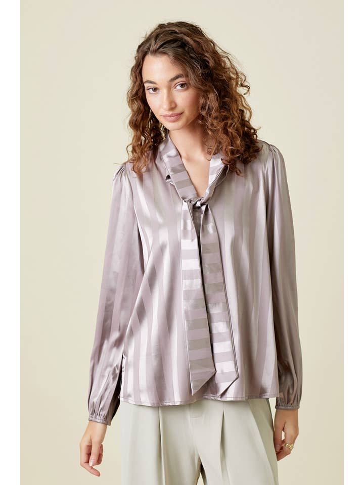 Mystree - Wholesale Blouse - Women's - 60325 Flowy Striped Blouse15