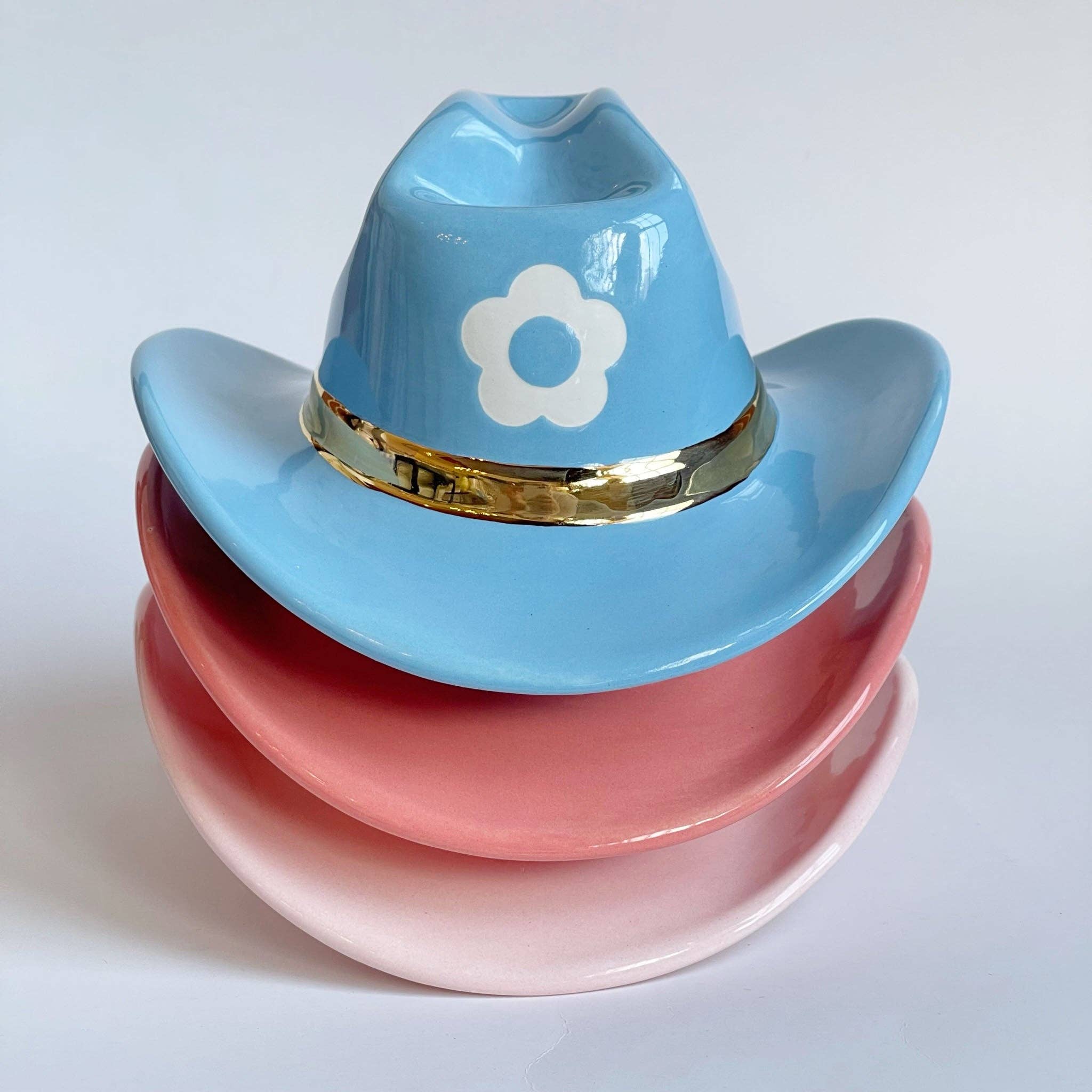 Lo Home | Ruby Clay – Objeto de mesa decorativo por atacado – Chapéu de Cowboy Cerâmico9