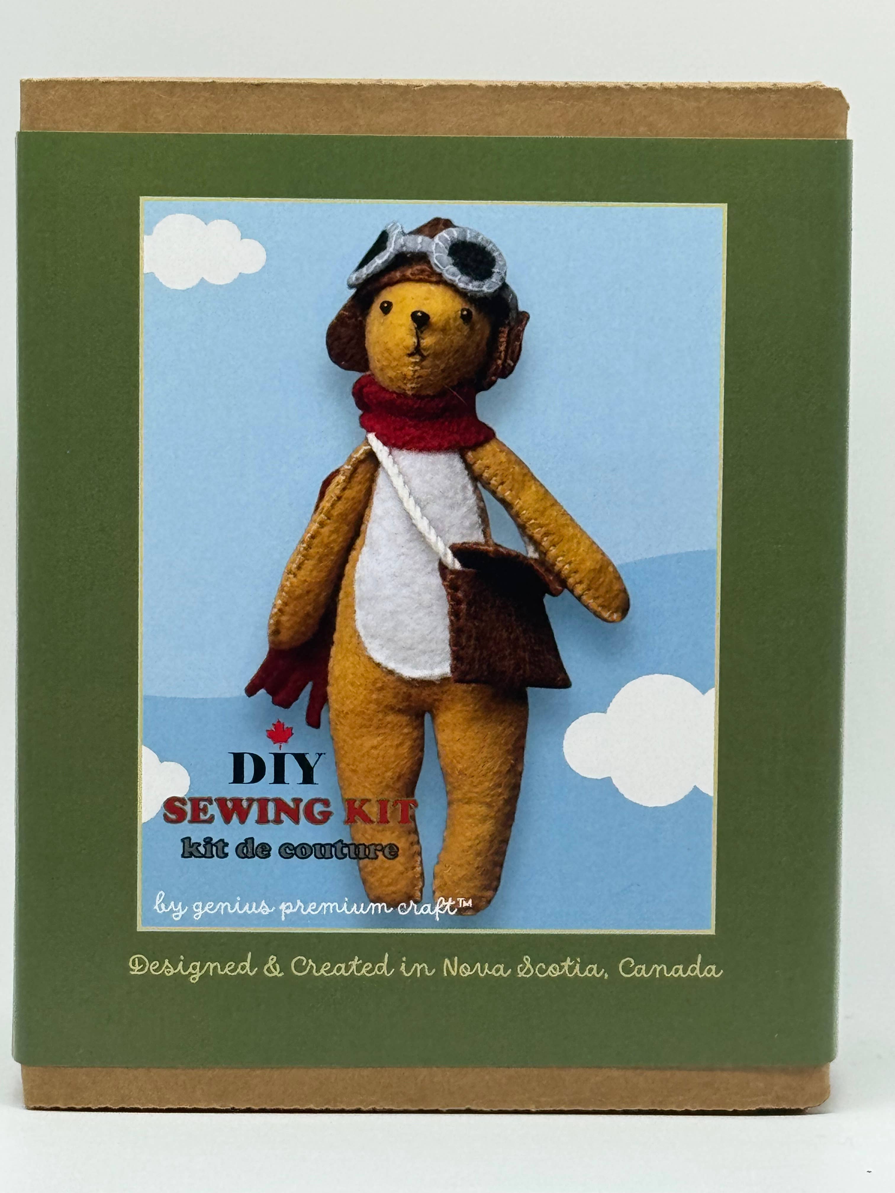 Genius Premium Craft - Wholesale Knutselnaai-set - Vilt Konijn Naaien & Vilten Kit – Pilotenhoed Uitvoering4