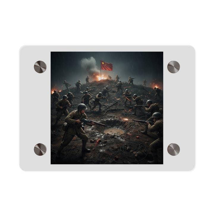 Acrylvægkunstpanel - PorkChop Hill - Koreakrigen for engroshandel hos MIP