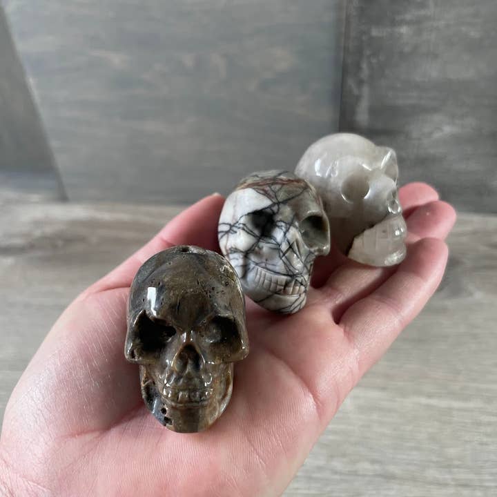 Keystone Crystals - Wholesale Spiritual stone/crystal - Assorted Gemstone Skull Figurines – Crystal Carvings in Bulk10