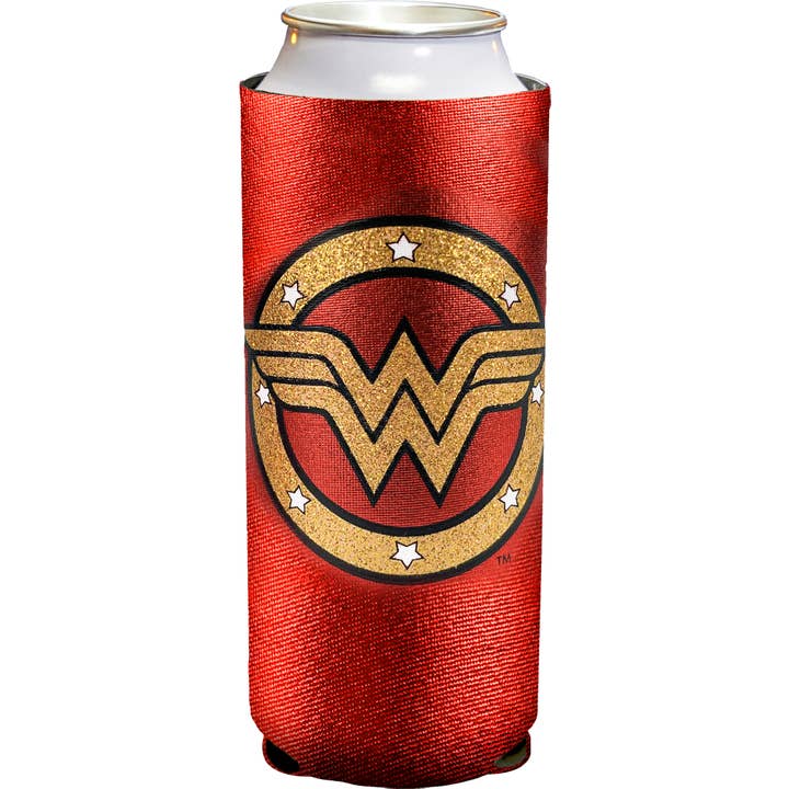 Spoontiques, Inc - Wholesale Drink Huggers & Koozies - Wonder Woman Slim Can Cooler