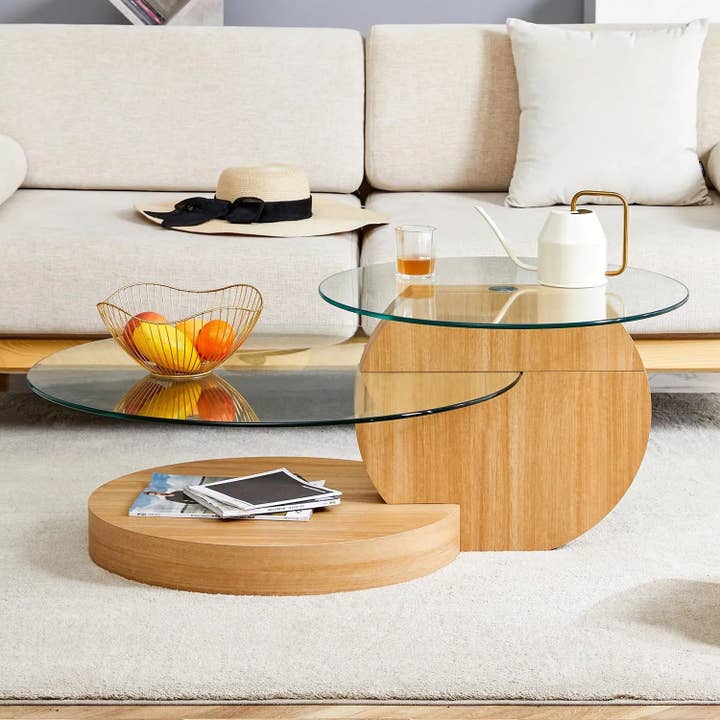 BlakOutlet - Wholesale Coffee Table - Modern Round Tempered Glass Coffee Tables
