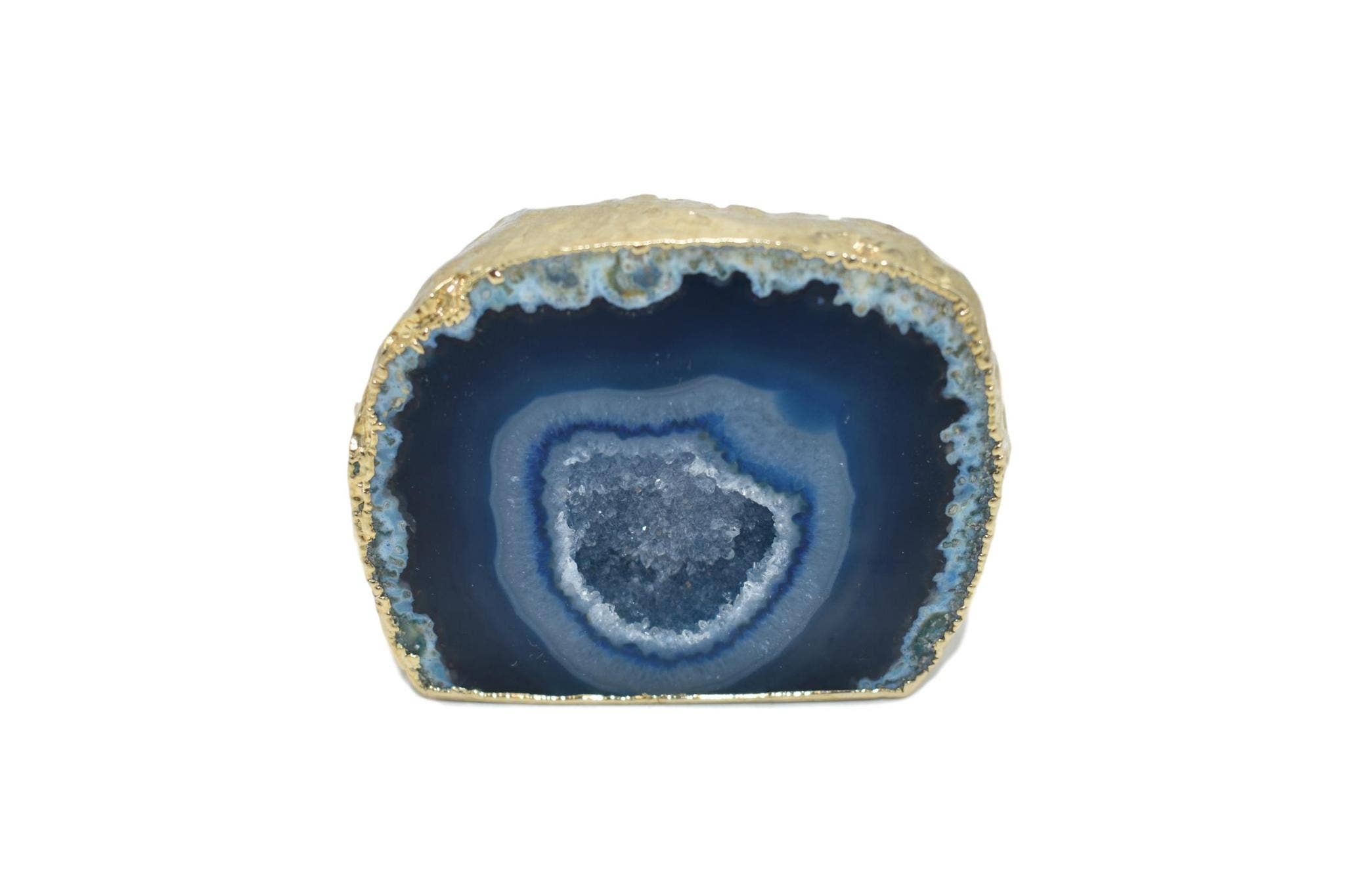 Olympus Minerals Co – Großhandel Spiritueller Stein/Kristall – Kleiner Achat Geode Premium Goldrand2