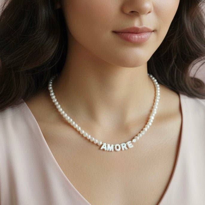 Duestelle Italia - Wholesale Beaded/Pearl Necklace - Love necklace5