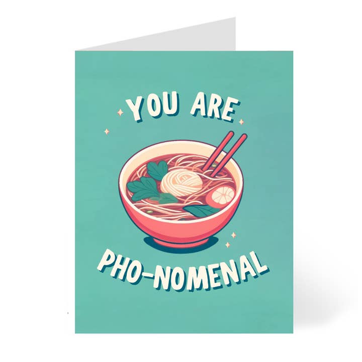 Pho-Nomenal | Pun Thank You Card | Encouragement for wholesale by CheerNotes Greeting Cards & Stationery