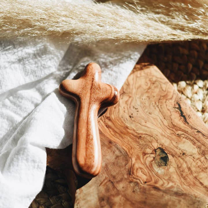 Upavim Crafts - Wholesale Sculpture - Wooden Comfort Cross – Hand-Carved Religious Gift1