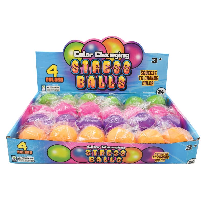 Geddes - Wholesale Stress Relief Ball/Dough - COLOR CHANGING STRESS BALL  24/DSP4