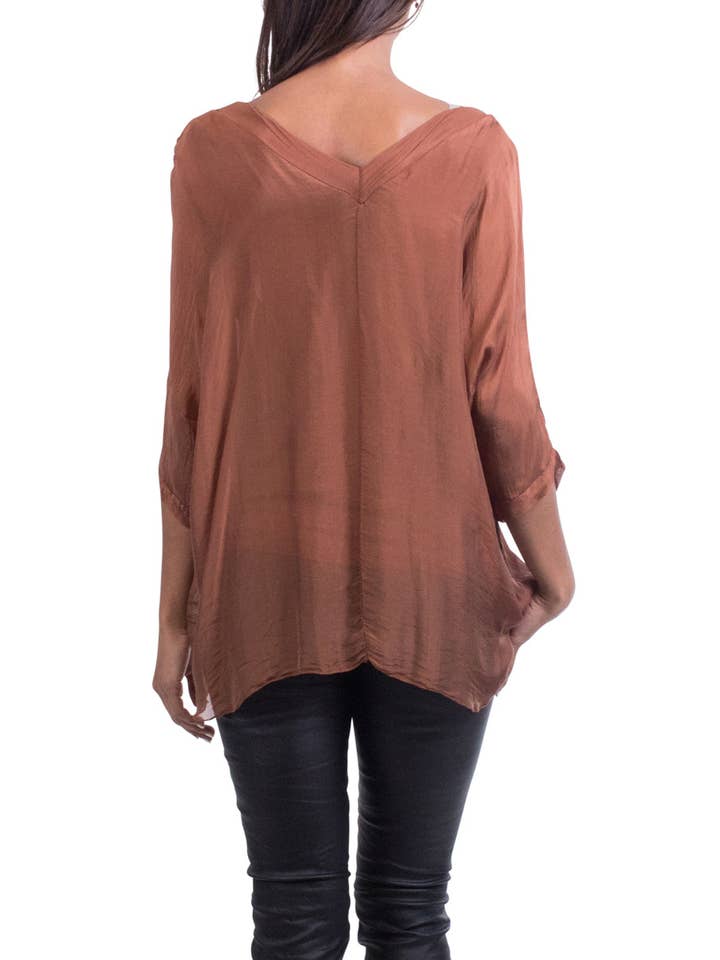 Gigi Moda - Wholesale Kaftan - Women's - Raw Edges V-Neck Kaftan11