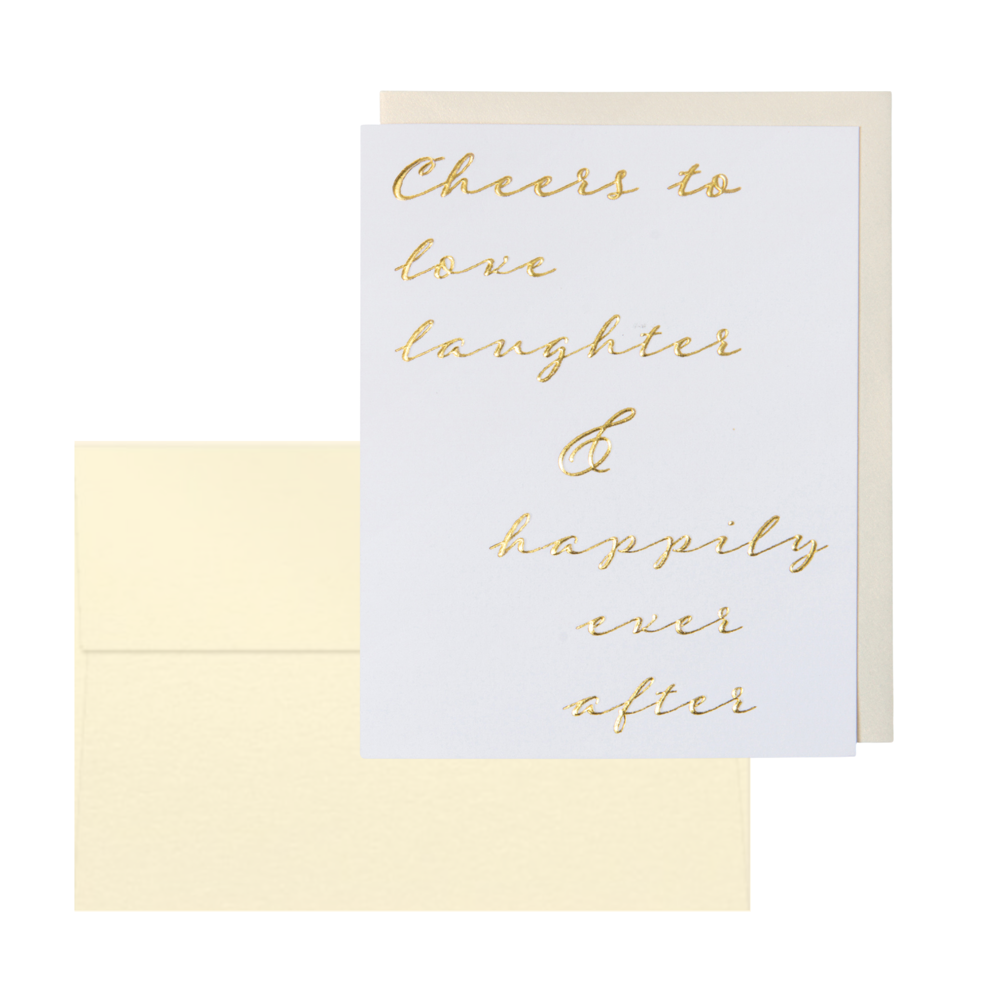 WowWordZ - Wholesale Wedding Card - Wedding & Anniversary Card – Cheers to Love & Laughter

1
