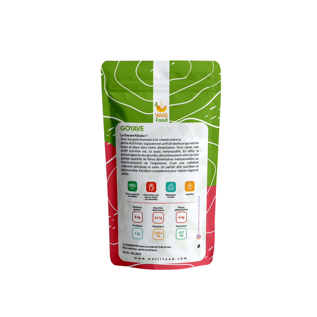 WELLI FOOD - Wholesale Dried/dehydrated fruit - Dried guava 100g1