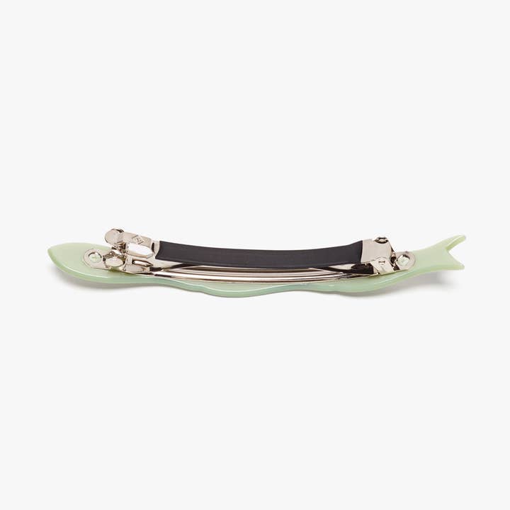 WINONA IRENE - Wholesale Hair Clip - Women's - Jade Fish Green Acetate Women's French Barrette Hair Clip