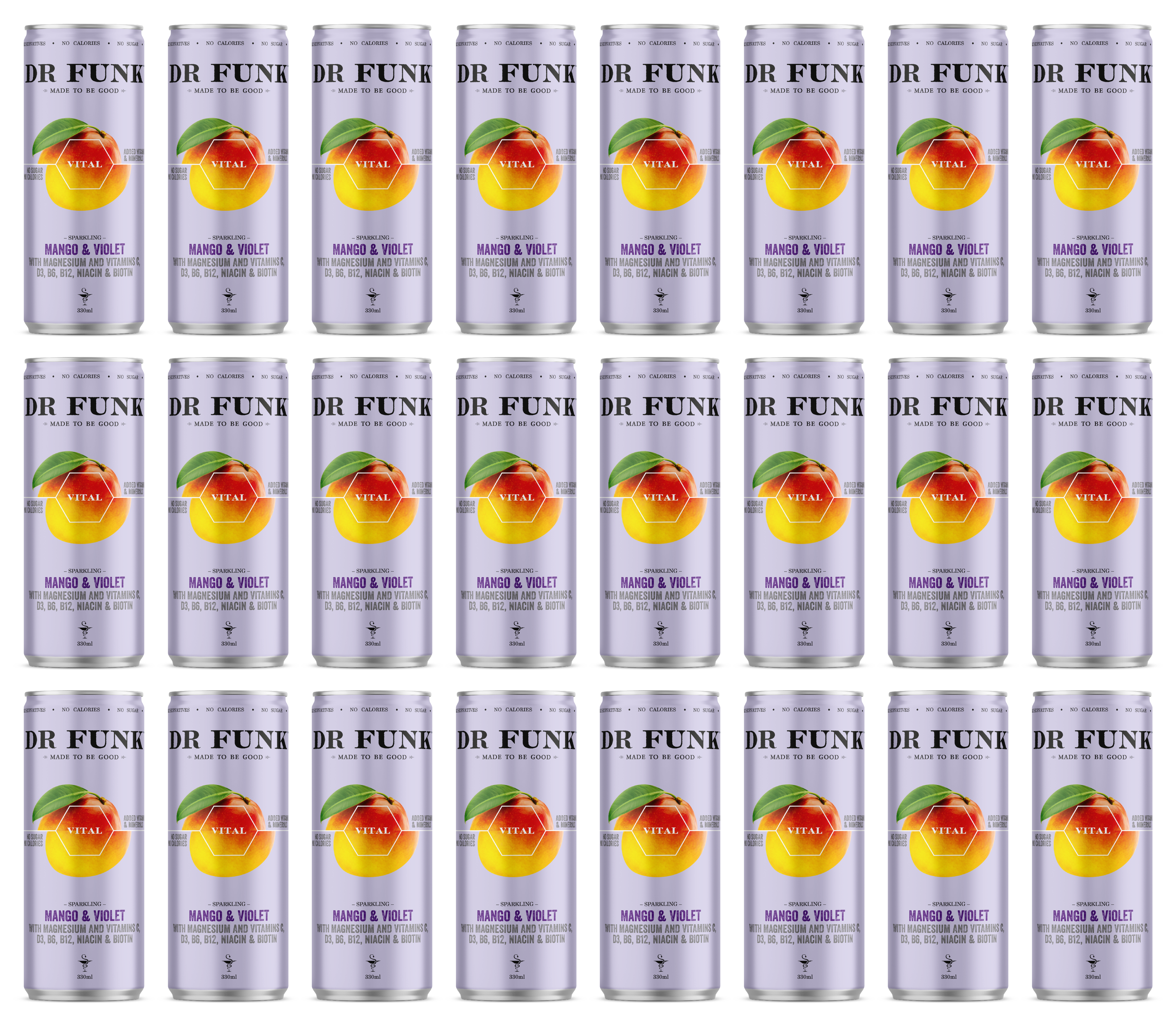 Dr Funk - Wholesale Sparkling Water - Mango with Magnesium and 6 essential nutrients1