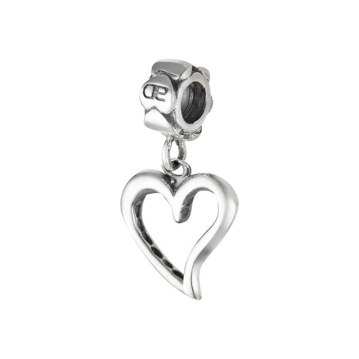 925 mm Sterling Zilveren Bedel in Hartvorm voor wholesale door Angel devil both sl