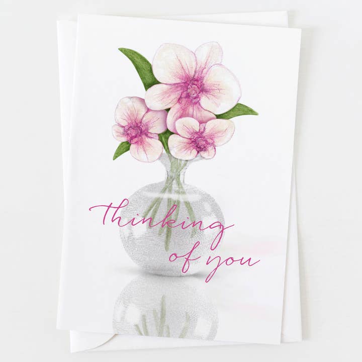 Thinking of You Wish You Well Greeting Card C_1715 for wholesale by Ann Scott Design