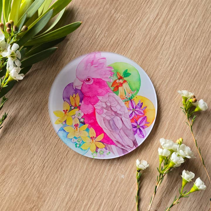Watercolour By Cat - Wholesale Coasters - Australian Bird Art Coaster 2