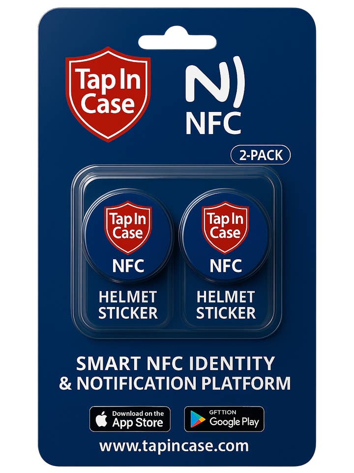 Helmet Tags - Two Pack for wholesale by Tap In Case