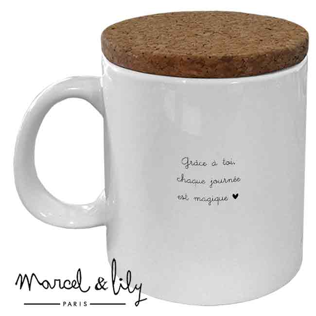 Marcel & Lily - Wholesale Coffee Mug - Mug "My Nanny's Tea Break" with cork lid