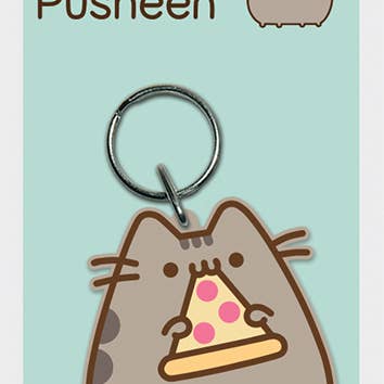 Pyramid International - Vendita all'ingrosso Portachiavi - Unisex - Portachiavi in gomma Pusheen (Pizza)
